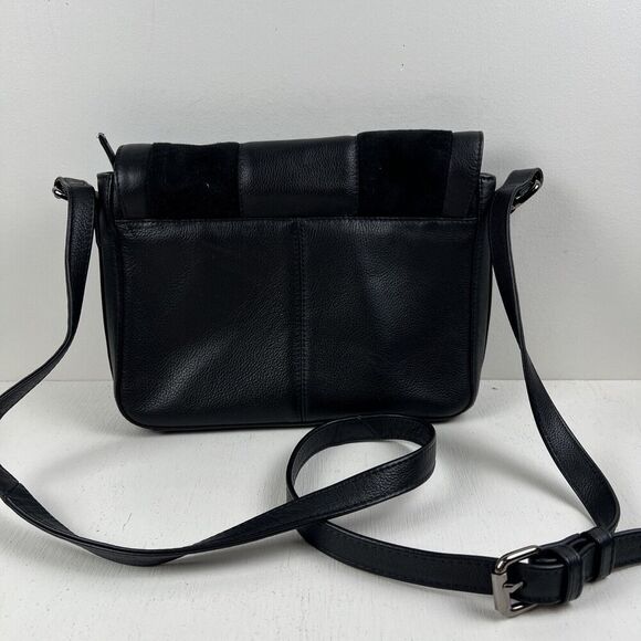 Hotter Erin Black Leather Crossbody Shoulder‎ Purse Bag - Picture 3 of 12